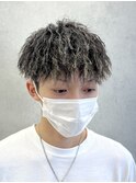 縦落ちツイストパーマ/ショートマッシュ