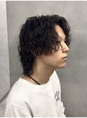 MEN’S HAIR/サーフカール/刈り上げセンターパート