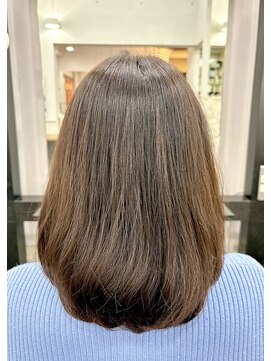 髪質改善専門店 アミーベルエクラ(AMI a BELLE Eclat) 髪質改善カラーで楽しむふんわりボブスタイル