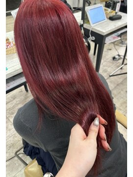 アジールヘア 所沢プロペ通り店(agir hair) ピンクレッド