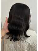 透明感オナチュラルブラウンブリーチなし×暗髪×20代30代