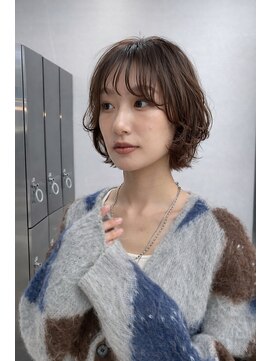 ムクコア(Muk CORE) ショートボブパーマボブニュアンスルーズパーマ川崎