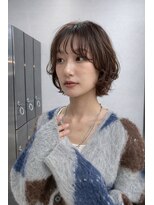 ムクコア(Muk CORE) ショートボブパーマボブニュアンスルーズパーマ川崎