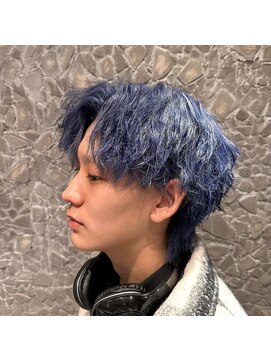 men's salon Gaudi 池袋店【メンズサロン ガウディ】 ネイビーブルーカラー