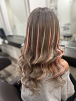 グランディールヘアデザイン(grandir hairdesign)&nbsp;ピンク×ホワイトベージュハイライト！-Yurika-