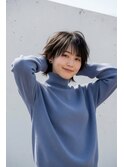 顔補正×ウルフショートで横顔美人に！仙台本町