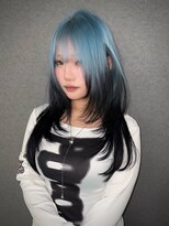 いろあそび 八王子&nbsp;【ルーツカラー】水色×黒