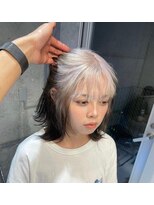 ヌーク 立川(Nuuk)&nbsp;ミルクティーブロンド/ケアブリーチ/レイヤーカット/立川/立川駅