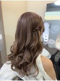 名古屋駅★栄駅/ねじりハーフツイン◎巻き髪アレンジ