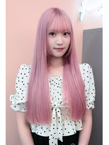 プネル(punel)&nbsp;原宿　ラベンダーピンク　ホワイトピンク　アイドル前髪/