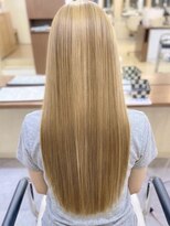ビーワンヘアー 藤井寺 土師ノ里(B1hair)&nbsp;ハイトーンカラー/ロングヘア/艶髪