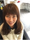 前髪短めcuteなスタイル