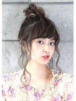 アップスタイル ☆ ふわふわお団子ヘア ♪