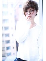 クラウドゼロ(Cloud zero)&nbsp;グレージュ小顔ショートバングアシンメトリー【Cloud zero】