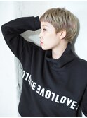 柏シルバーアッシュ外国人風クールショート【柏】