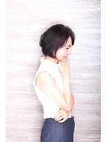 ステラ(STeLLa) 【京橋　白髪染め】シルエットが綺麗に見える前下がりボブ★近藤