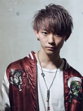 リップス 池袋(LIPPS) スパイラルパーマショートレイヤーソフトツーブロックマッシュ