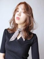 アルバム 渋谷パルコ(ALBUM)&nbsp;ゆるふわくびれレイヤーカット_ウェーブパーマ耳かけ_96502