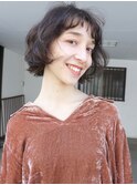 クシャッとレイヤーボブ