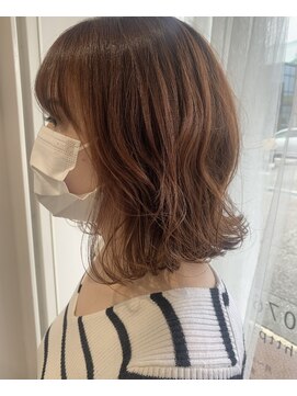 ケーオーエスビューティー(K O S beauty) オレンジブラウンボブ