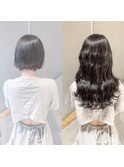 シールエクステ20代30代大人女子　ココアブラウン　ミディアム