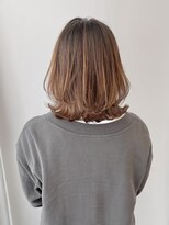 ネオリーブ チロル 横浜西口店(Neolive CiroL.)&nbsp;外はねボブ くびれミディ　ラベンダーベージュ