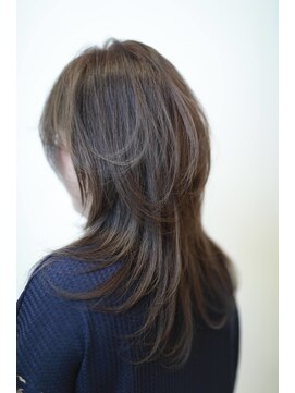 ノンスタイルノンコンセプト 美容室(Nostyle‐Noconcept) セクションカラーロングウルフ