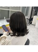 【千葉 陸 指名】オリーブグレージュ/ブリーチなし/髪質改善