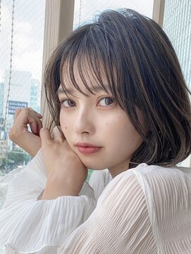 リジェール 鶴舞店 顔周りレイヤーボブ、髪質改善