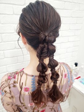 セット バイ エムビューティー(Set by M.beauty) 編みおろしツイン☆ヘアセット/ヘアメイク/渋谷/表参道/外苑前