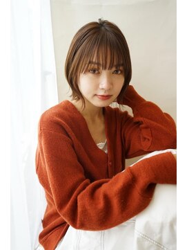 トリッカ 銀座(tricca) 20代30代40代ナチュラルボブシースルーバング似合わせ