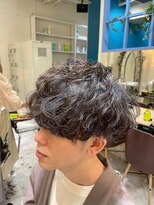 ヘアリゾート エーアイ 原宿(Ai for men) メンズカット 波巻きスパイラル×色気マッシュ