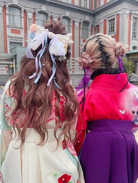 ヘア サロン クラン ソア 心斎橋店(hair salon clan soar) 卒業式スタイル【クランソア】ヘアセット/ヘアメ/心斎橋