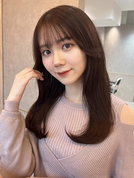 ルームバイシー 新宿(Loom. by Sea) ワンカール/チョコレートブラウン【新宿/韓国ヘア】