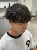 波巻きパーマツイストスパイラルパーママッシュメンズ名駅