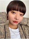 刈り上げマッシュショートボブレイヤー髪質改善マロンベージュ