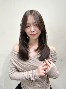 サロンドミルク 新百合ヶ丘店(salon de MiLK) ミルクティーベージュグレージュレイヤースタイル韓国