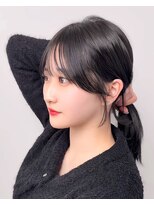 レイリー 原宿 表参道(Rayreee) 大人かわいい小顔顔周り/絶対盛れる似合わせ前髪/ダークグレー