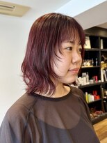 シアン ヘア デザイン(cyan hair design) 【cyan】レイヤーカット × 夏のカシスブラウン