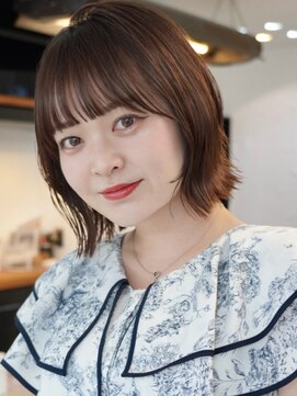 アイドットプラスフェリシア 表参道(i.+FERiCIA.) 10代 20代 30代ニュアンスカラー似合わせカットフルバング顔周り