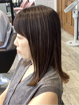 アーロン(aaron) お客様style☆アクセントハイライトカラー