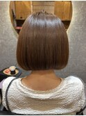 乾かすだけで艶が続く!美髪ボブ