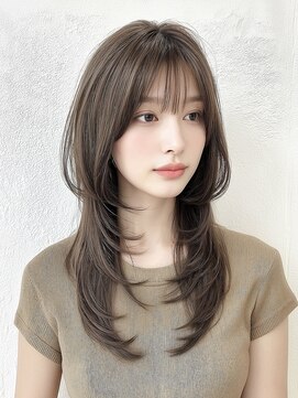 アビー(ABBEY) レイヤーカットフェイスレイヤー韓国レイヤーフロントレイヤー