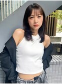 顔周りレイヤーで垢抜け小顔カット/前髪あり前髪なし/恵比寿
