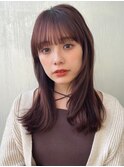ロングレイヤー/顔まわりレイヤー/レイヤーカット/ウェーブヘア