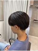 刈り上げセンターパート