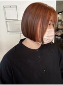 ボブ×オレンジ