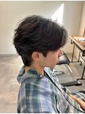 フェザーパーマ/センターパート/千葉駅/ニュアンスパーマ/関祐翔