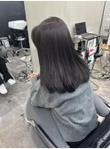 くびれヘア/暗めカラー/アプリコットオレンジ/縮毛矯正