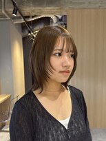 ジュベ(juve.)&nbsp;大分ミディアムロング顔まわりレイヤーカット髪質改善カラー